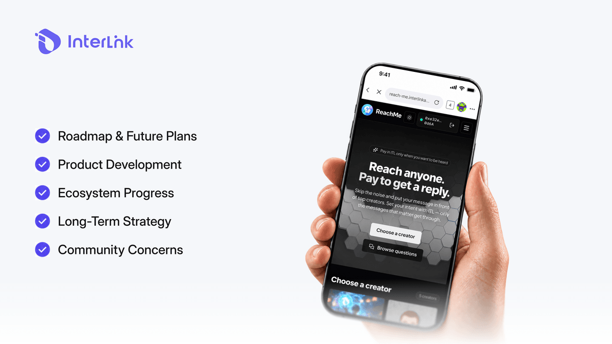 InterLink ReachMe enabling community-driven communication through direct questions and first-hand responses from the core team. 