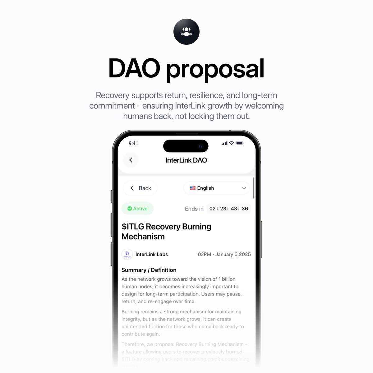 DAO Proposal 14: Introducing $ITLG Recovery Burning Mechanism